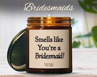 Cadeaux pour proposition de demoiselle d'honneur, bougies, cadeaux amusants pour demoiselle d'honneur, cadeaux de demoiselle d'honneur, cadeaux de mariage pour enterrement de vie de jeune fille ou de jeune garçon