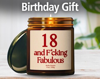 18歳の誕生日に贈る面白いプレゼントキャンドル、18歳の誕生日の節目となるプレゼント、親友へのジョークギフト、18歳の誕生日パーティー