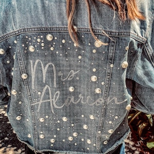 Personalized Bridal Denim Jacket