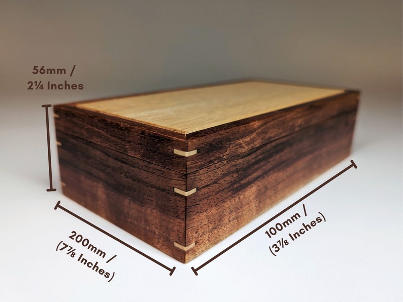Timber Jewellery Box Australian Keepsake Box Hand Made Wooden Box