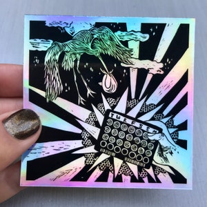 Birth Control Sticker | Holographic | Weatherproof | Laminated | Girl Power | Feminist Art | Planner Stickers
