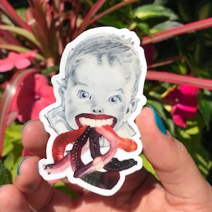 Gerber Baby Sticker | Water Bottle Sticker | Laptop Stickers | Waterproof Sticker | Worms | Gummy Worms | Waterproof Decals