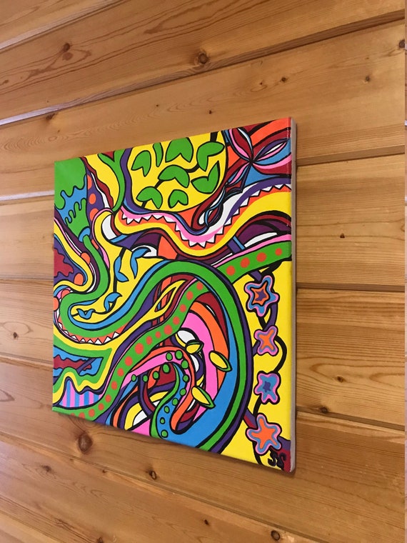 アート・デザイン・音楽 Painting acrylic on canvas 140cmx80cm Abstract Art on Music Acrylic Painting on 40