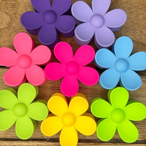 Bright Flower Hair Claws