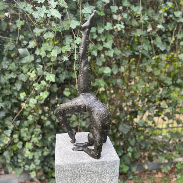 Bronzetänzerin – Skulptur – Innenbereich – Gartenstatue – Gartenkunst – 52 x 17 x 18 cm – 5,3 kg