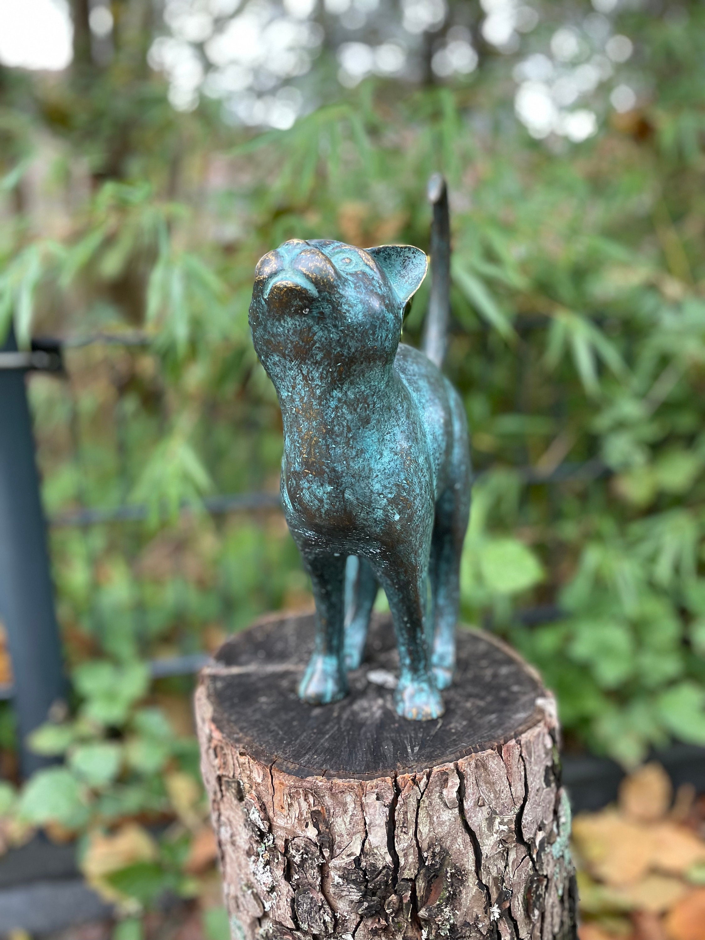 Figurine de chat décorative pour jardin, Décoration de jardin