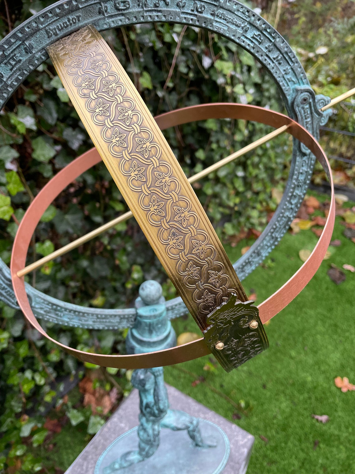 Bronze Sundial Garden Statue Garden Decoration Etsy