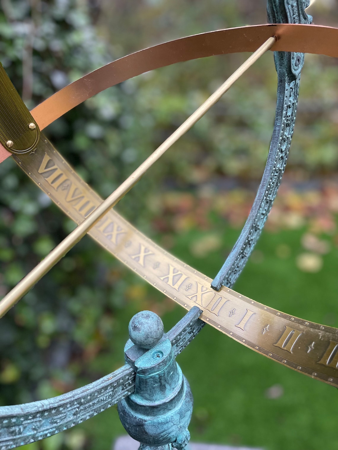 Bronze Sundial Garden Statue Garden Decoration Etsy