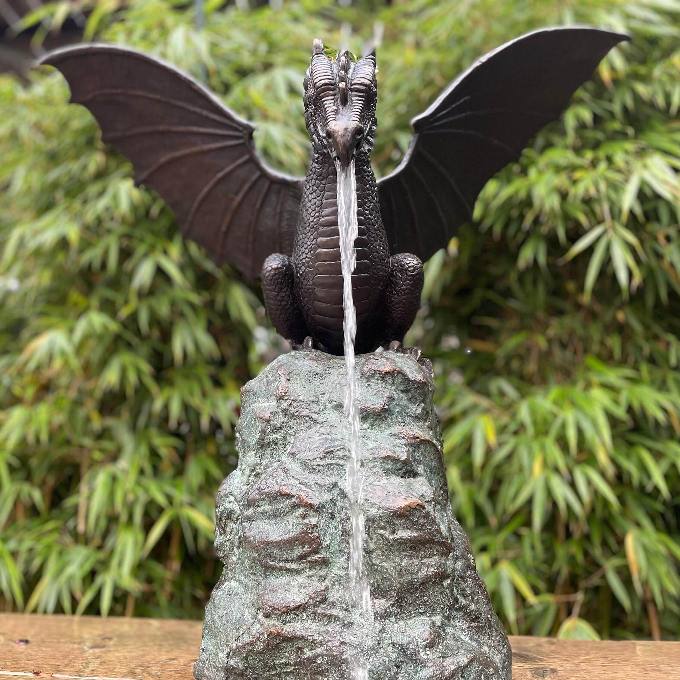 Bronze Dragon Garden Statues Garden Decoration Office Etsy