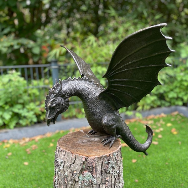 Bronze Dragon Statue Etsy