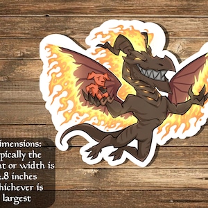 Prossh, Skyraider of Kher 2 sticker Inspired by Magic- perfect for Deck boxes, laptops, journals, planners+ by Mega chibi