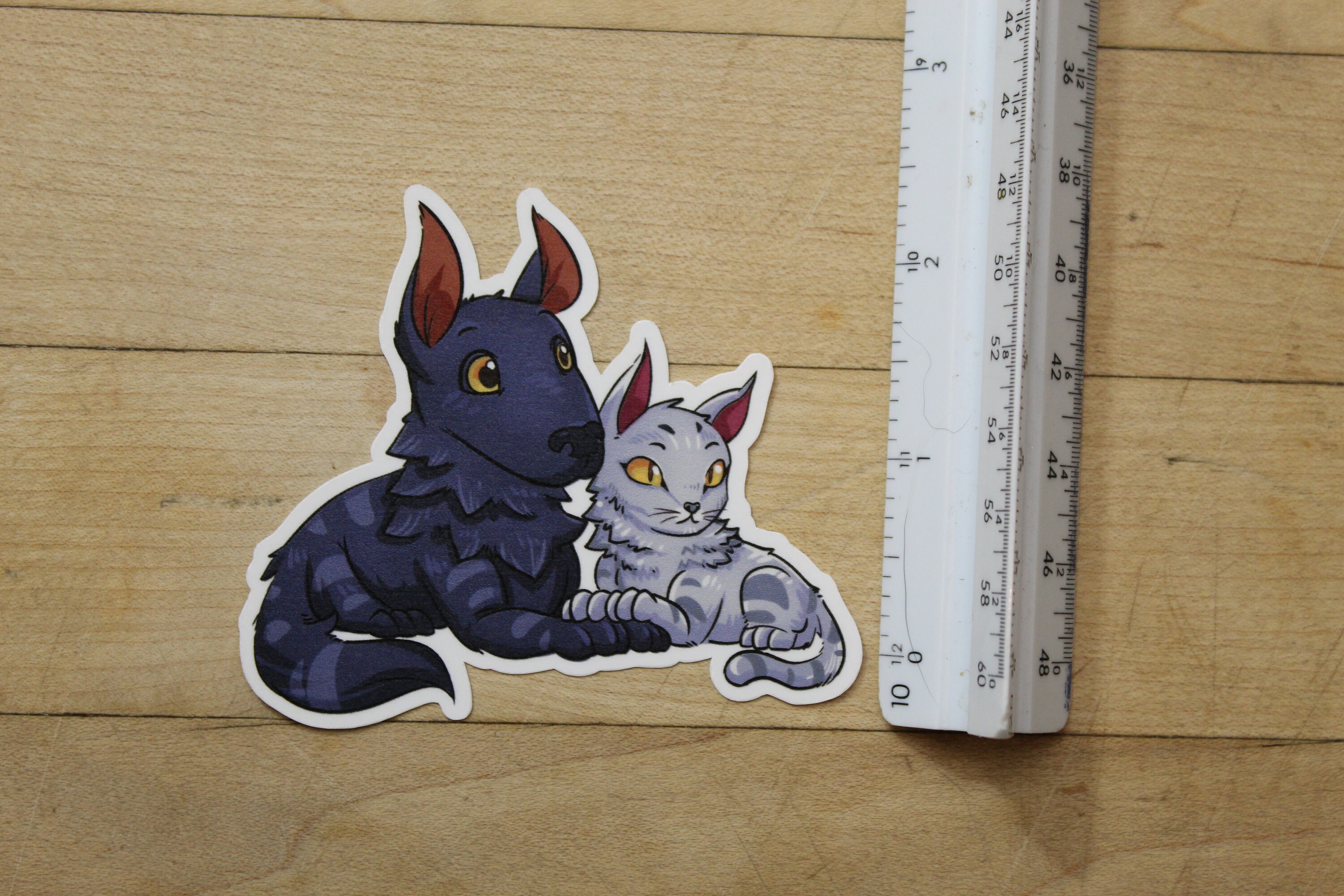 Inseparables Sticker Chibi Rin and Seri, Inseparable Sticker Inspired by Magic the Gathering ...