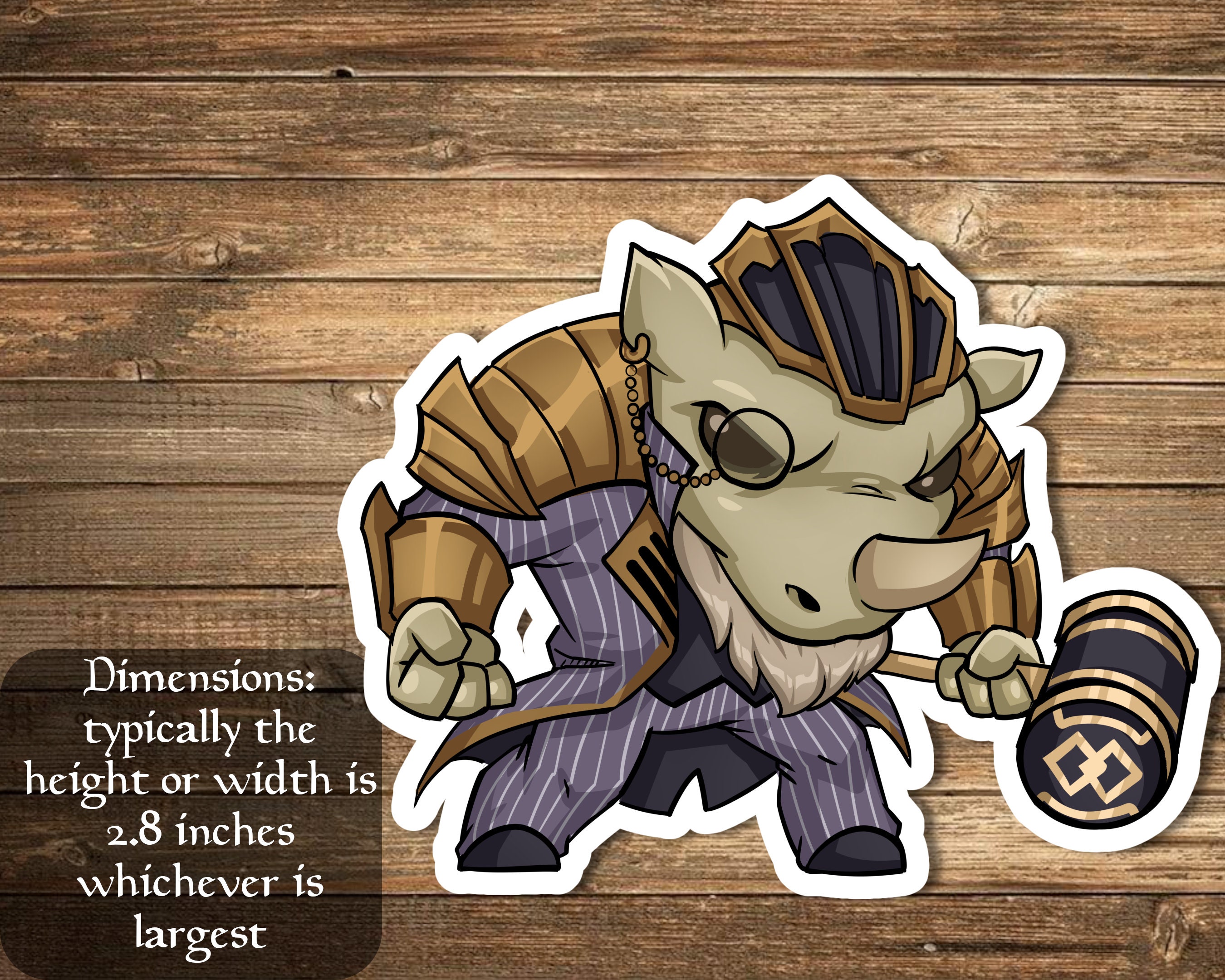 Perrie, the Pulverizer Sticker Inspired by Magic- Perfect for Deck Boxes,  Laptops, Journals, Planners+ by Mega Chibi - Etsy