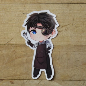 Chibi Geralf sticker Inspired by Magic the Gathering- Decals perfect for Deck boxes,  s, laptops, journals, planners+ by Mega chibi