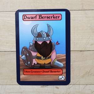 2/1 Zwerg berserker Token Singles für alter art, Edh,standard,commander,vintage,and modern-cute af-mega chibi
