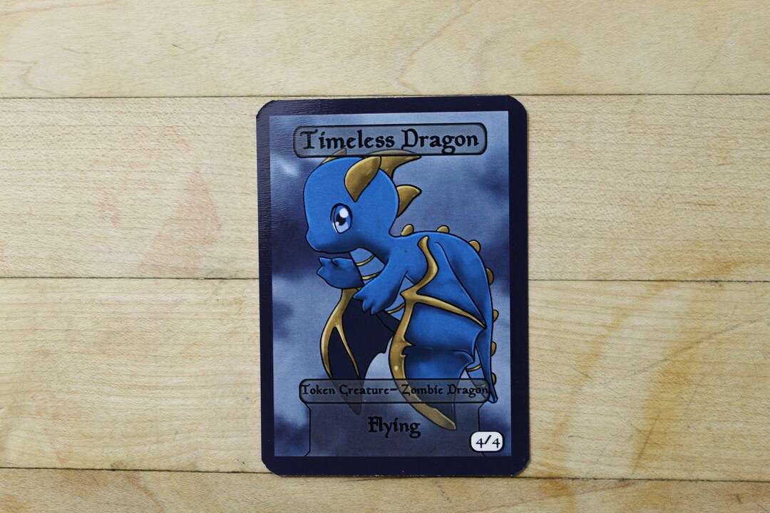 Timeless Dragon Token Chibi Singles for Alter Art Proxy in Edh,standard