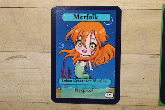 mtg cards that make merfolk tokens Token (1/1 - Hexproof) by Peter Mohrbacher (This tokens mana cost is .) Power Merfolk Token / Tolarian Community