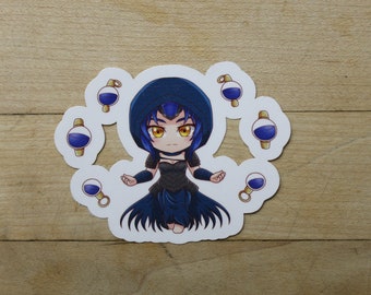 Chibi Kess, pegatina de Mago Disidente Inspirada en - Calcomanías perfectas para cajas de cubierta, s, computadoras portátiles, diarios, planificadores+ por Mega chibi