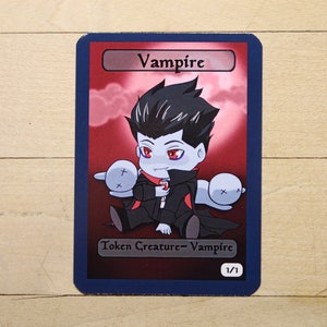1/1/ vampire token chibi singles for  alter art proxy in Edh,standard,commander,vintage,and modern