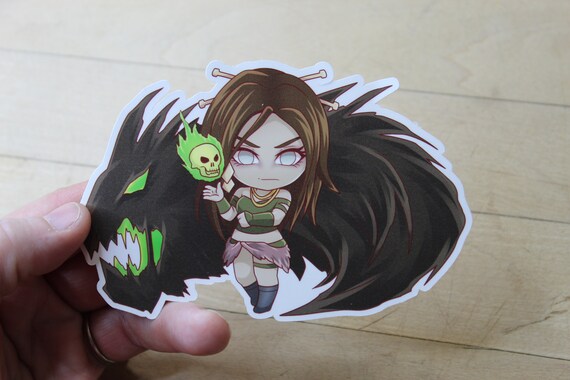 Chibi Meren of Clan Nel Toth -magic the - Decals Perfect for Deck
