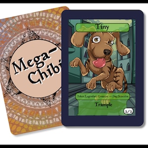 Tiny 2-2 Trample -Creature Token- TCG standard size for Magic to represent your deck tokens with style. Beautify you battlefield