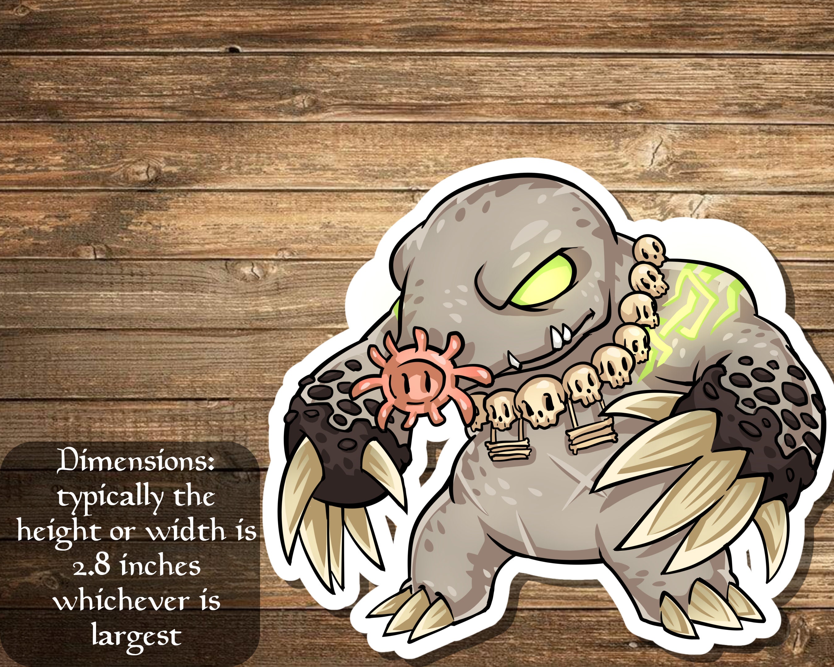 Anzrag, the Quake-mole Inspired by Magic- Perfect for Deck Boxes