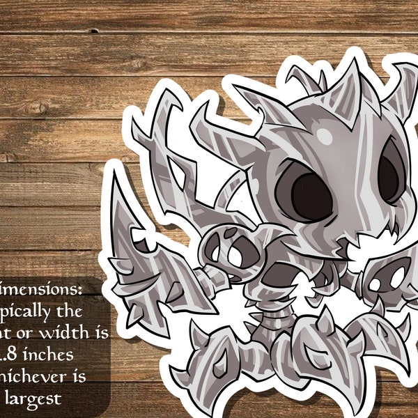 Armix, Filigree Thrasher sticker- perfect for Deck boxes, laptops, journals, planners+ by Mega chibi