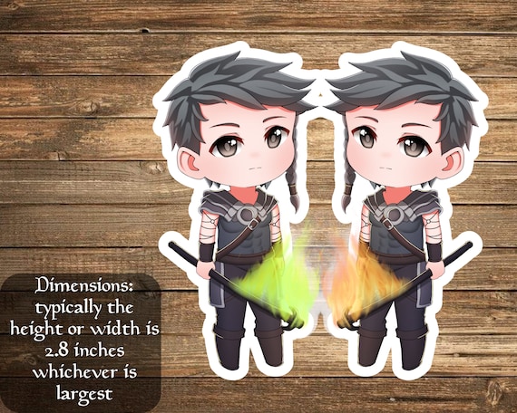 Riku of Two Reflections - Decals Perfect for Deck Boxes, S, Laptops, Journals, Planners+ by Mega Chibi - Etsy Riku of Two Reflections - Decals Perfect for Deck Boxes, S, Laptops, Journals, Planners+ by Mega Chibi - Etsy
