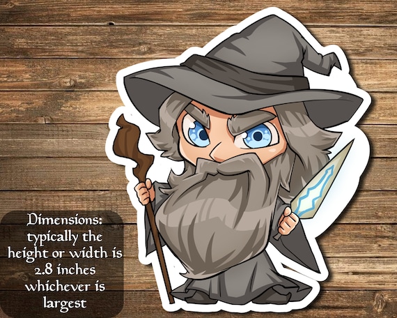 Gandalf, the Grey Sticker Inspired by Magic- Perfect for Deck
