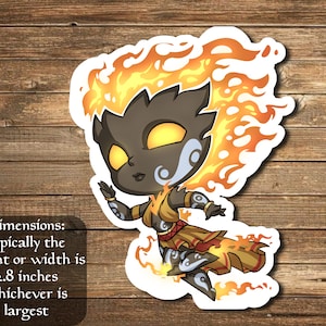 Ashling, the Pilgrim sticker- perfect for Deck boxes, laptops, journals, planners+ by Mega chibi