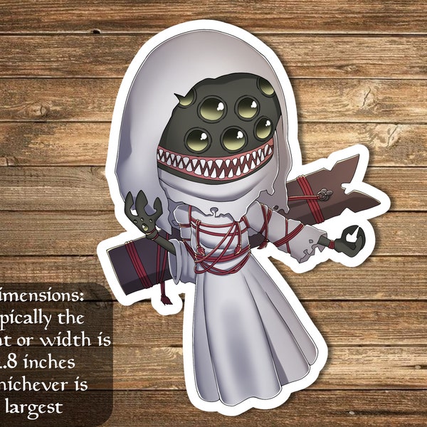 Shirei, Shizo's Caretaker sticker Inspired by Magic- perfect for Deck boxes, laptops, journals, planners+ by Mega chibi