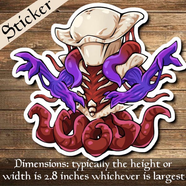 Zhulodok, Void Gorger 2 Sticker Inspiriert von Magie - perfekt für Deck-Boxes, Laptops, Journals, Planner + by Mega chibi
