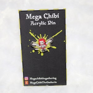 Gisela, Blade of Goldnight -Acrylic pins for backpacks, shirts, jackets, deck box bags and more!- Mega Chibi The Gathering