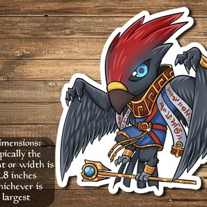 Ishai, Ojutai Dragonspeaker sticker- perfect for Deck boxes, laptops, journals, planners+ by Mega chibi