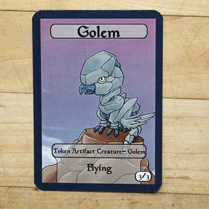 Golem token chibi singles for  alter art proxy in Edh,standard,commander,vintage,and modern