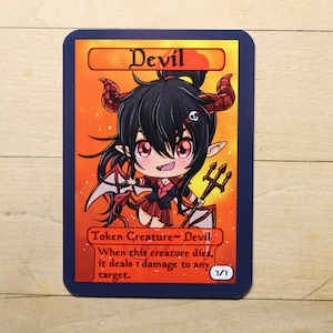 1/1 duivel chibi singles voor alter art proxy in Edh, standaard, commandant, vintage, en modern