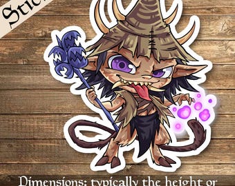 Auntie Ool, Cursewretch Sticker Deck Box Sticker- perfect for Deck boxes, laptops, journals, planners+ by Mega chibi