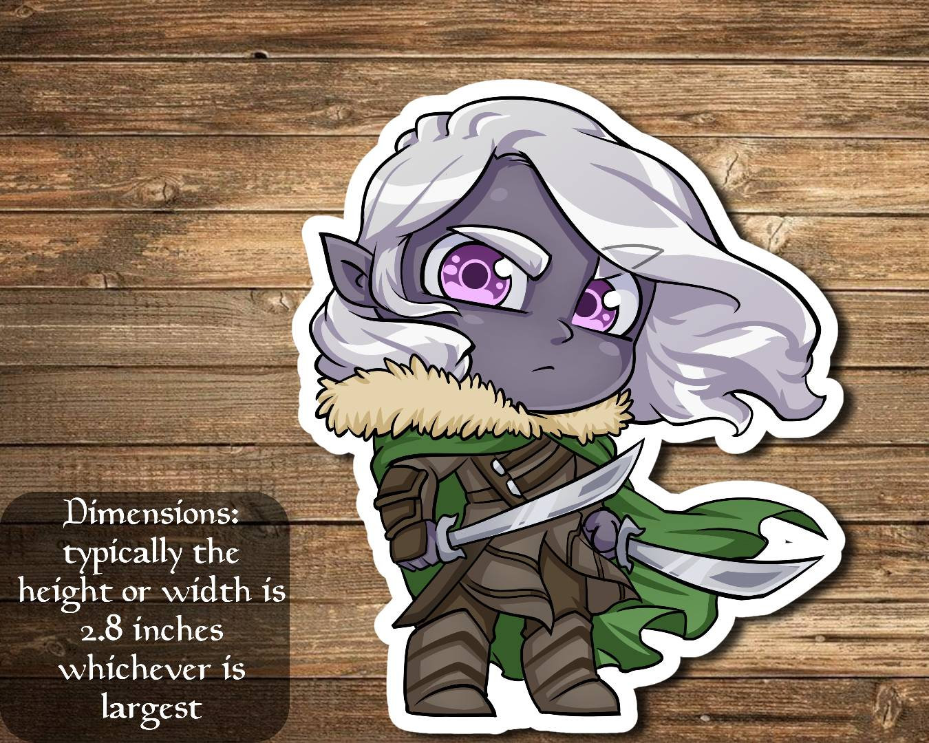 Drizzt Do Urden Sticker Inspired by Magic- Perfect for Deck Boxes, Laptops, Journals, Planners+ by Mega Chibi - Etsy Drizzt Do Urden Sticker Inspired by Magic- Perfect for Deck Boxes, Laptops, Journals, Planners+ by Mega Chibi - Etsy