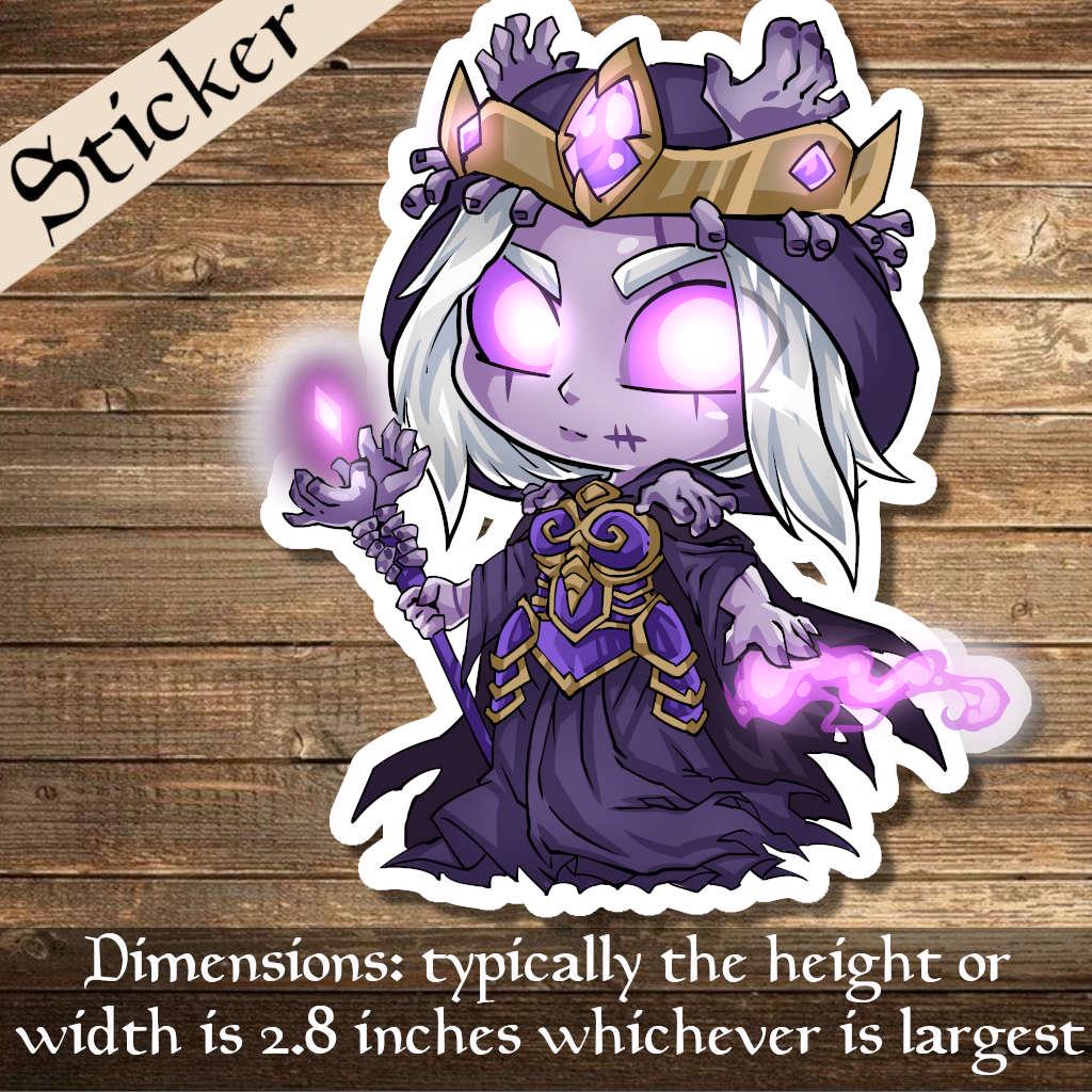 Zul Ashur, Lich Lord Deck Box Sticker- Perfect for Deck Boxes
