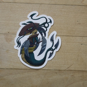 Chibi Sliver Hivelord sticker Inspired by Magic the Gathering- perfect for Deck boxes, laptops, journals, planners+ by Mega chibi