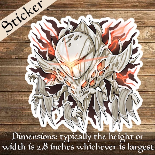 Valgavoth, Huror of Souls Deck Box Sticker- perfekt für Deckboxen, Laptops, Journals, Planner+ von Mega chibi