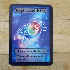 すごくかわいい、EDH、スタンダード、コマンダー、ヴィンテージ、モダンのオルターアート プロキシ用の複製リング トークン シングル!
