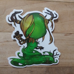 Chibi Muldrotha  sticker Inspired by Magic the Gathering- perfect for Deck boxes, laptops, journals, planners+ by Mega chibi