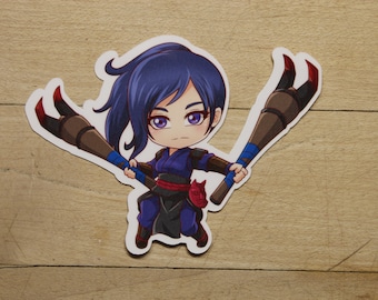 Yuriko, the Tiger's Shadow sticker Inspired by Magic the - Decals perfect for Deck boxes,  s, laptops, journals, planners+ by Mega chibi