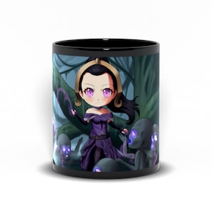 Liliana Mtg Inspired Mugs, Perfect Gift For Fans Of Magic The Gathering And Unique Design That Anyone Will Surly Love!