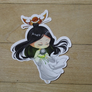 Azusa, Lost but Seeking sticker Inspired by - Decals perfect for Deck boxes,  s, laptops, journals, planners+ by Mega chibi