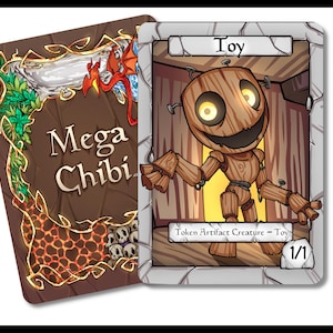 Jouet 1-1 incolore (jeton) - Taille standard du TCG pour Magic pour représenter vos jetons de jeu avec style. Embellissez votre champ de bataille