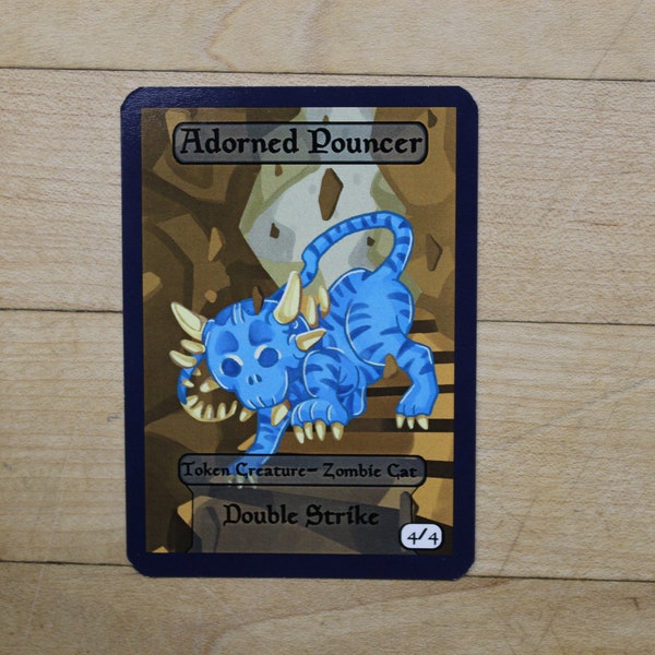 4/4 adorned pouncer singles for  alter art, Edh,standard,commander,vintage,and modern-cute af-mega chibi