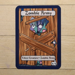 Zombie Armee Token Chibi Singles für alter art proxy in Edh,standard,commander,vintage,and modern