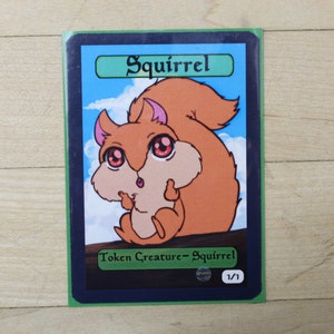 1/1 scoiattolo Token singoli per alter art, Edh, standard, comandante, vintage e moderno-carino af-mega chibi